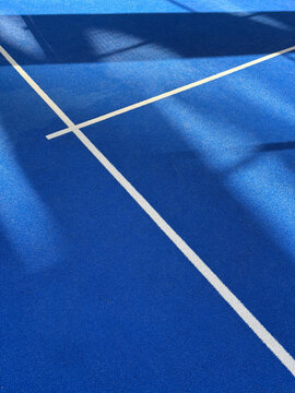 lines on padel court floor
