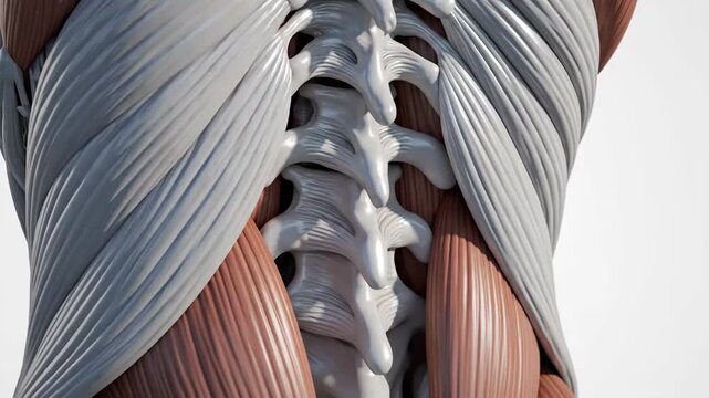 Anatomical Visualization of Human Thoracolumbar Fascia and Lumbar Spine Muscles