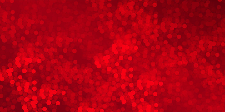 Red modern bokeh of lights on black background abstract modern art vector