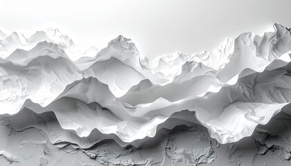 Pop-up book style 3D paper cut winter background for event text