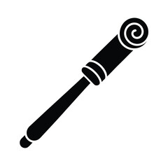 Curling Wand Vector Illustration