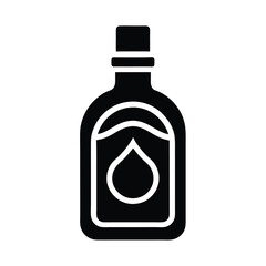 Hair Tonic Bottle Vector Illustration