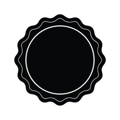 Scalloped Edge Frame Vector Illustration