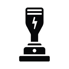 Trimmer Charger Base Vector Illustration