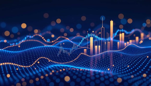 Global financial exchange network illustrating business strategy and economic planning success