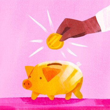 Money saving concept 