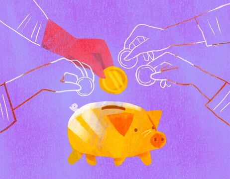 Money saving concept 