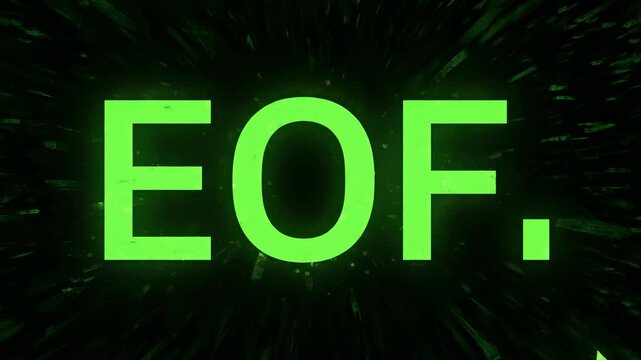 Binary Tunnel Transforms to Eof Display With Computer Cursor Action