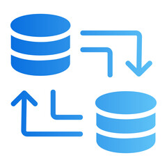 Fototapeta premium Data transfer Line Gradient Icon