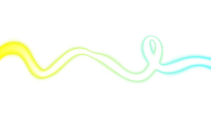 Abstract glowing neon light streak rays wave flow seamless loop colour pattern gradient shape PNG overlay. Glowing neon horizontal lines flow curved shaped light leaks light beams effect, transparent 