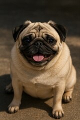 4-Smiling Pug-1