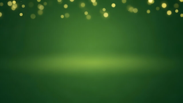 Simple green Christmas background with gentle gradient lighting and minimal festive ambience