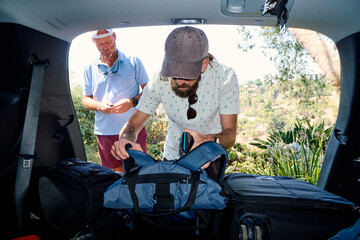 Friends are packing for the trip