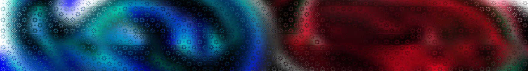 Abstract Swirl, Blue Teal Gradient Background with Subtle Christmas Icons