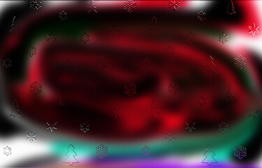 Abstract Blue Winter Background, Sparkling Snowflakes, Bokeh Lights for Christmas Holiday