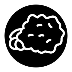 scrambled eggs Solid icon