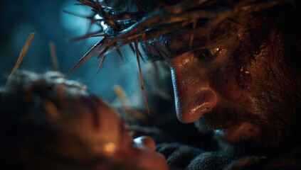 The beginning and end of Jesus as a man.