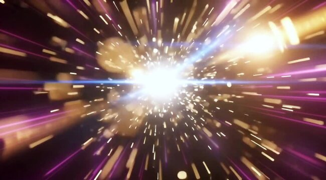 High Energy Light Speed Burst Motion Background