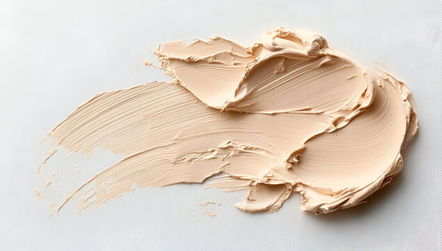 A creamy, beige paint sample swatched across a canvas, perfect for artistic projects and color inspiration.