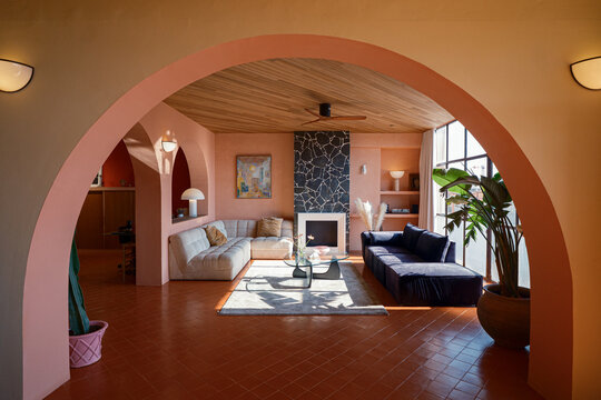 Cozy and modern living room 