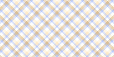 Beige and light blue gingham pattern background. Soft pastel tartan plaid design with a cozy aesthetic, perfect for textiles, wrapping paper, and cute digital projects.