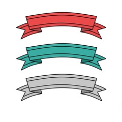 Set ribbon board vector on white background,ribbon board for design template,banner and background ,ribbon board stock 