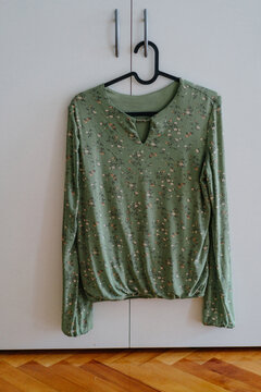 Green blouse
