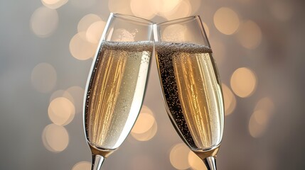 A Golden Toast to Celebration Sparkling Moments of Joy