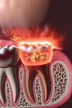Nasal Polyps and Tumor Illustration | Sinusitis, Deviated Septum, and Respiratory Disease Concept Art | Human Anatomy Pathology 3D Rendering.