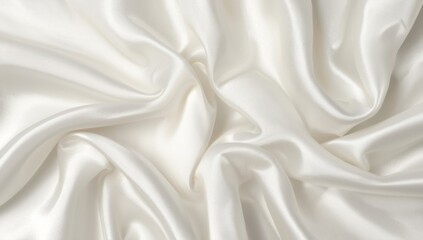 Fototapeta premium White silk fabric background elegant textile texture