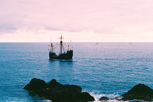 Santa Maria Ship on the Atlantic Madeira