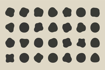 Minimal Irregular Shape Pack &ndash; 25 Abstract Organic Forms Vector Collection