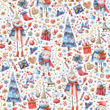 Whimsical Snowmen Christmas Party