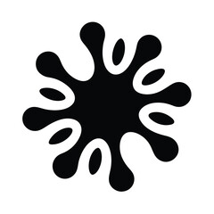 Abstract Splash Lines Icon Vector Illustration