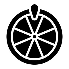 Fototapeta premium roulette glyph icon