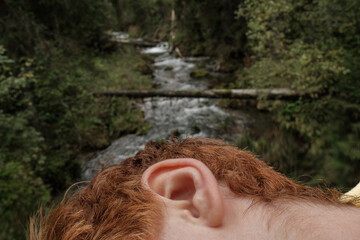 Listening to nature sounds