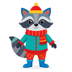 Obraz premium A funny cartoon pirate parrot and pirate with a sword celebrate a happy winter Christmas holiday with a cute snowman