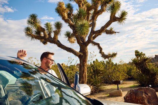 Driver stops in a remote location
