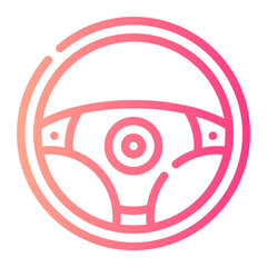 steering wheel gradient icon
