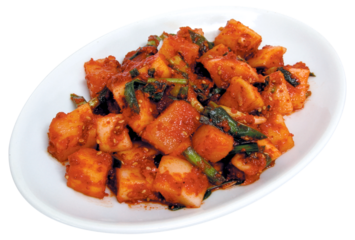 Kkakdugi, Traditional Korean Spicy Cubed Radish Kimchi