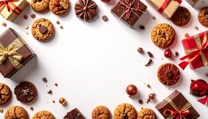 Minimal Sinterklaas Flat-Lay Composition with Copy Space for Dutch Holiday and Winter Season