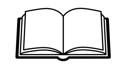Open book symbolizing knowledge learning and education with blank pages ready for new ideas and information