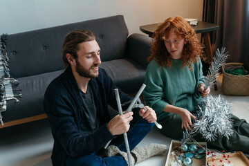 Creative Holiday Crafting Session on a Cozy Winter Day