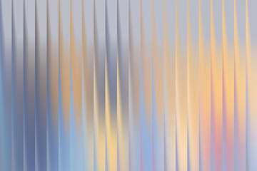 Abstract background with soft vertical stripes showcasing a delicate pastel color gradient, creating a subtle pleated texture suitable for modern design projects and decorative themes