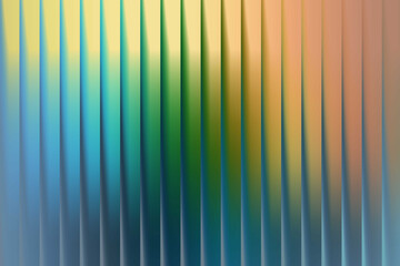 Dynamic abstract background featuring a contemporary ribbed texture and a flowing color gradient, transitioning through vibrant hues of blue, green, and orange