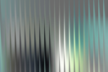A futuristic abstract background design with a sleek pattern of glossy vertical stripes, showing a metallic sheen and subtle color gradients