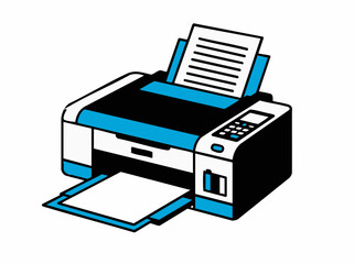 illustration of printer