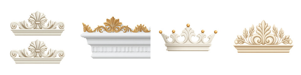 Decorative Baroque Elements: Vintage Ornamentation for Classic Design