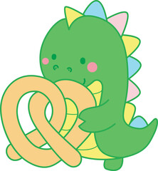 Illustrations of cute Dinosaur character clip art for children. Dinosaur 