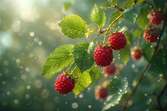 raspberry in the rain